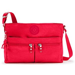 Kipling New Angie, Sac à bandoulière Femme, Rouge, Medium - Publicité