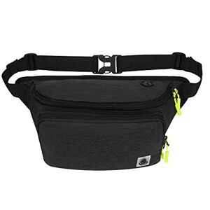 Gisdanchz Sac Banane Homme Femme étanche Sacoche Banane Homme Femme pour Sport Voyage Running Randonnée Sacs Banane Sac de Taille Pochette Ceinture Femme Homme, Gris Foncé - Publicité