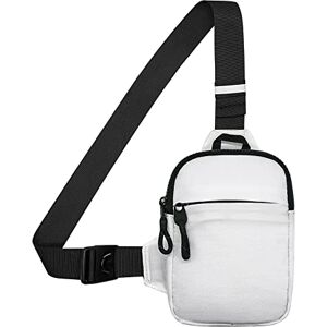 Long Keeper Petit Sac de Poitrine Imperméable Sacoche Homme Bandouliere, Pochette Telephone Portable Sling Bag Sac Bandoulière pour Femme Homme - Publicité