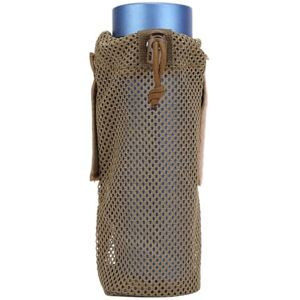 DONGKER Pochette Tactique pour Bouteille d'eau, Porte-Bouteille Molle Sac de Support en Maille Pliable Réglable pour Course À Pied - Publicité