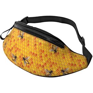 AOOEDM Bees Fanny Pack Gürteltasche mit verstellbarer niedlicher Hüftgürteltasche für Männer und Frauen im Freien, Sport, Wandern, Laufen, Fitnessstudio - Publicité