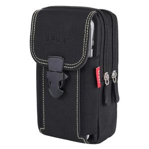 Hejo Sacoche Homme, Sacoche Ceinture, Sac de Taille Tactique en Nylon Noir, Sacoche pour Téléphone Portable, la Randonnée, Le Camping, Le Voyage, Le Cyclisme, la Pêche, EDC Pouch - Publicité