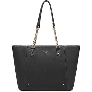 David Jones Sac à Main Cabas Fourre-Tout Porté Epaule Femme Grand Sac Shopping A4 Cours Travail Grande Capacité Simili Cuir PU Souple Shopper Anses Longues Tote Bag Elégant Ville Noir - Publicité