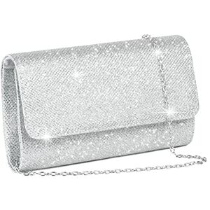 OSDUE Sac de Soirée Pochette, Pochette Enveloppe Sac de Soirée pour Femme, Sac à Main de Soirée Etincelant pour Soirée, Mariage, Bal de Fin d'année, Fête - Publicité