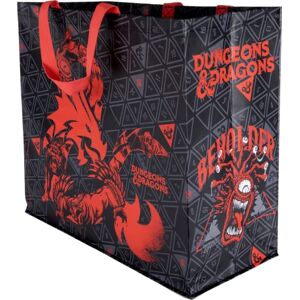 Konix Dungeons & Dragons Sac cabas 40 x 45 x 20 cm Matière recyclée Motif Monsters Noir et rouge - Publicité