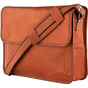 URBAN LEATHER Sac à bandoulière pour ordinateur portable – Sac à bandoulière vintage marron fait à la main pour homme - Publicité