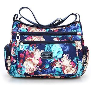 YXQSED Léger Sac à Bandoulière Femme Sacs D'épaule Sling Porté Epaule Sacoche Imperméable Nylon pour Voyage École Sports Achats Crossbody Bag - Publicité