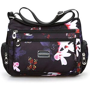 YXQSED Léger Sac à Bandoulière Femme Sacs D'épaule Sling Porté Epaule Sacoche Imperméable Nylon pour Voyage École Sports Achats Crossbody Bag - Publicité