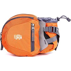 EGOGO Voyage Sport Taille Pack Fanny Pack Sac Banane Sac de randonnée avec Porte-Bouteille  (Orange) - Publicité