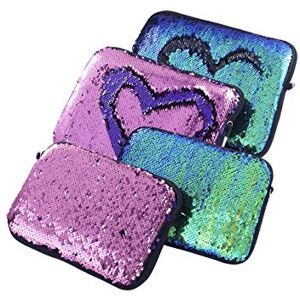 4 PCS Paillettes à Main Sac Cartable sirène Sequin cosmétique soirée Embrayage Sac à Main bandoulière en néoprène pour Les Femmes Filles – PAWHITS - Publicité