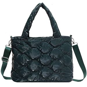 HIMS Sac à bandoulière matelassé tendance en treillis pour femme Sac à main femme nylon rembourré matelassés sacs hobo coton vêtements plaid sacs à main rembourrés en coton fourre tout (A-Vert) - Publicité