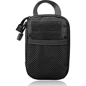 YONCONO Pochette Tactique Molle, Petit Sac Banane Utilitaire, Sac à Dos EDC pour Équipement de Gadget, Organisateur Militaire, Sac à Dos Polyvalent (Noir) - Publicité