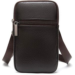 WFCKPQF Sacoche Ceinture Cuir pour Téléphone Homme, Sac de Téléphone Portable Pochette, 6.5" Cuir Sac à Epaule Petit Portefeuille Sac à Bandoulière Homme Housse de Waterproof Etui Sac à Main Porte Monnaie - Publicité