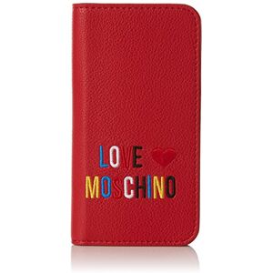 Love Moschino Portacel.small Grain Pvc Rosso, Pochettes femme, Rouge (Red), 2x14x7 cm (B x H T) - Publicité