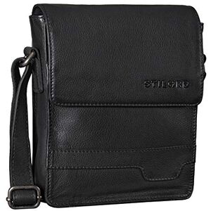 STILORD 'Sven' Sac Bandoulière Homme en Cuir Petit Cuir Sacoche Sac Messager Sac à Main Vintage DIN A5 sac en cuir véritable, Couleur:noir - Publicité