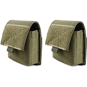 Azarxis Sacoche Ceinture Poche Molle Sac Tactique Pochette Militaire Étui EDC Multifonctionnel pour Randonnée Sport Plein-Air (05 Vert 2 Pièces) - Publicité