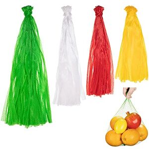 Shappy 300 Filets Réutilisables en Nylon avec Boucle pour Oignons Style de Fermetures Sacs de Stockage de Fruits Légumes en Poly Sac de Fruits de Mer 13,8-23,6 Pouces 4 Tailles - Publicité