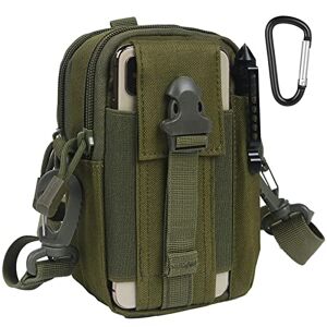 flintronic Sac Tactique Ceinture, Nylon Sacoche Ceinture, Multifonctionnelle Molle EDC Gadget Sac pour Téléphone, Plein-Air, Randonnée, Alpinisme et Cyclisme (avec 1 Mousquetons et 1 Bandoulière) - Publicité