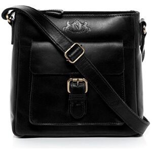 SID & VAIN Sac à Main porté épaule Yale Cuir véritable   Sac bandoulière Petit Femme Noir   Sac en Cuir avec Bretelle Fait à la Main - Publicité