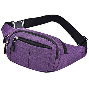 LOIJMK Simple et Fitness Décontracté Femmes Sports Taille Packs pour Hommes Sacs Banane Sac Ceinture, lilas, Taille unique - Publicité