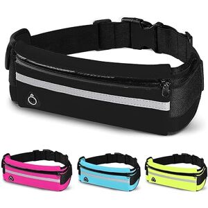 DORNNA® Ceinture Running Smartphone Homme et Femme, Sac Banane Sport de Course a Pied, Sport, Jogging, Footing, Courir Fitness Belt Bag pour Tous Les Telephones. (Noir) - Publicité