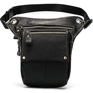 WENYOG Sac De Jambe Sacs de la Ceinture/Jambe pour Hommes Véritable Cuir Moto Goutte Bag Hommes Sacs à Taille Sacs Mâle Fanny Pack Cuisse Bande Pochette Sacoche De Jambe Moto (Color : 6) - Publicité