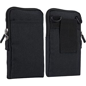 WNHTFAC Sac Bandoulière Telephone Portable Homme, Pochette Smartphone Ceinture, Imperméable Étui de Ceinture Téléphone Noir Sacoche Bandouliere Homme Sac Banane Portefeuille Sac de Messager Coque avec Boucle - Publicité