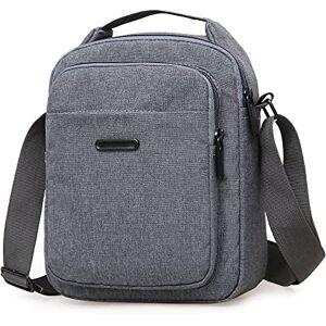 ANPTER Sacs Bandoulière Homme Sacoche Petite Sac Porté épaule Shoulder Bag Pochette Cartable Besace Téléphone Portable pour Les Loisirs Excursion Marche Voyage Randonnée et Sports (Gris Sacs bandoulière) - Publicité