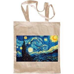 My Custom Style Sac Shopper en coton blanc #Art-Nuit étoilée, Van Gogh# M70 - Publicité