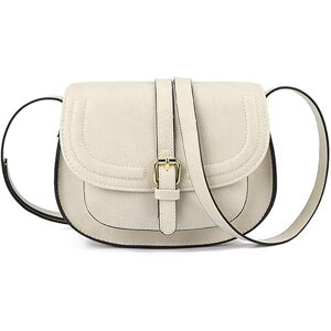 AFKOMST Sac Bandoulière Femme,Petit Sac a Main Femmes Bandoulieres,Rétro Sacs Portés épaule (beige) - Publicité