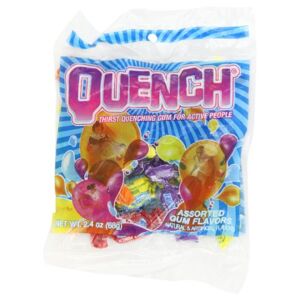 Mueller Sacs de variétés de chewing-gum Quench: 2.4 oz. bag / 1 bag (Citron, fruits, orange et raisin) - Publicité