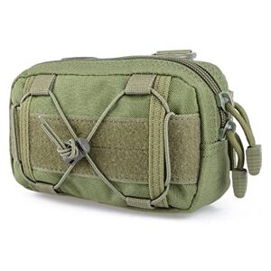 TRIWONDER Poche Molle Sacoche Ceinture Militaire Pochette Tactique Sac EDC Multifonctionnel pour Camping Randonnée Voyage (B Vert armé) - Publicité