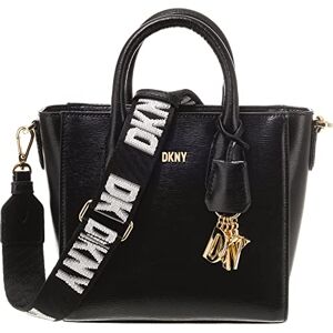 DKNY Valery Petite Sacoche pour Femme Taille Unique, Satchel Fille, Noir/doré, Einheitsgröße - Publicité