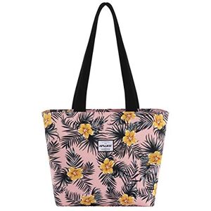 HAWEE Mode Femme Sac à Bandoulière avec Zip Grande Capacité Sac D'épaule Imperméable Léger Sac Fourre-Tout Loisir Sac à Provisions pour Vie Quotidienne Voyage Travail Ecole Plage, L, Fleur Jaune - Publicité