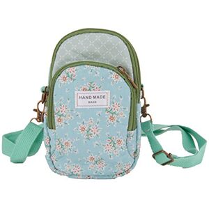 IPENNY Sac de Messager Petit Sac à Bandoulière en Tissu Femme Sac à épaule fille Sacoche Ceinture Étui pour Téléphone Portable avec Poignée 3 Couches de Sac à Bandoulière - Publicité