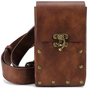 HINGTAT Sac à bandoulière rétro victorien steampunk – Sac à main gothique sac à bandoulière pour femme en cuir PU pour punk, gothique, vintage, sacoche pour téléphone portable, sacoche pour homme et - Publicité