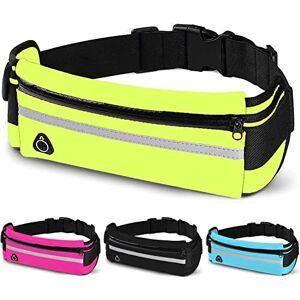 CREADY® Ceinture Running Smartphone Sac Banane Telephone de Course a Pied, Sport, Jogging, Footing, Courir Fitness Belt Bag pour Tous Les Telephones, Vert - Publicité