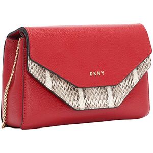 DKNY sac à bandoulière Femme, Lisa Pochette rouge vif/naturel, Einheitsgröße - Publicité