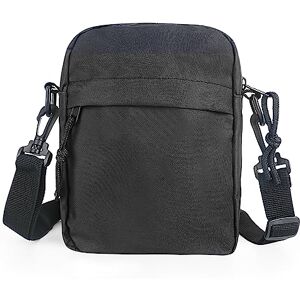 smtfcty Sacoche Homme Bandoulière Petit Sac Bandoulière pour Homme Sac Bandoulière Pochette Mini Cartable Besace pour Les Loisirs Vacances Excursion Marche Randonnée(Noir) - Publicité