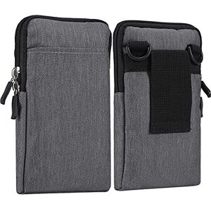 MILESTEM Pochette de Clip Ceinture pour Téléphone Homme, Sac Bandoulière pour Téléphone Portable, 6.9" Téléphone Portable Ceinture Clip Sacoche Etui Universel Sac Banane Housse de Transport Sac à Épaule Voyage - Publicité