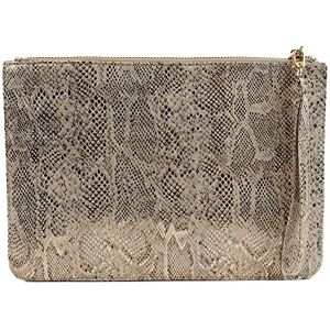 Eferri Bolso De Mano Snake, Pochette Sac De Soirée Beige Women's, 26x19x1 cm - Publicité