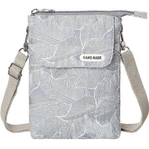 Aiareozy Sac Bandoulière Femme, Pochette Telephone Portable, Sac Telephone Portable Femme, Pochette Portable Bandoulière Femme, Multifonctionnel Sacoche Femme, pour la Vie Quotidienne (Gris) - Publicité