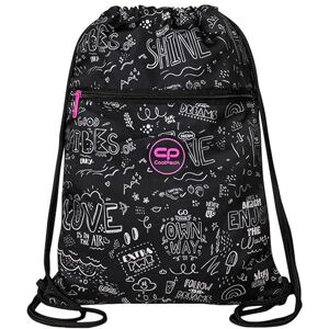 Coolpack Vert B&W Scribble, Sac de Sport à Cordon Unisex Kids, Multicolore, Taille Unique - Publicité