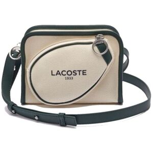 Lacoste Tennis Style Textile Shoulder Bag - beige/green beige unisex - Publicité