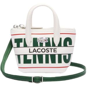 Lacoste L.12.12 Coated Mini Canvas Tote Bag - white/green blanc unisex - Publicité