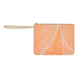 Le Jacquard Francais Pochette en coton orange 20 x 15