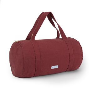 Les Pensionnaires Sac bowling en toile de coton bio rouille Rouge 30x50cm