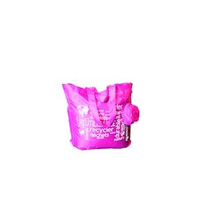 Sac polyester fuschia 40 x 37 x 12 cm x 250 Evenplast - 270104