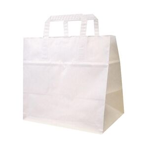 Firplast Sac cabas kraft blanc 75 g/m² 26x17x26 cm