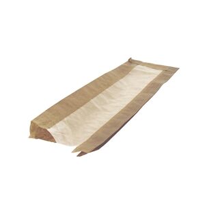 ART Firplast Sac sand. kraft brun avec fenêtre en cellulose 10 cm + 4 cm sur L36 cm(x1000)